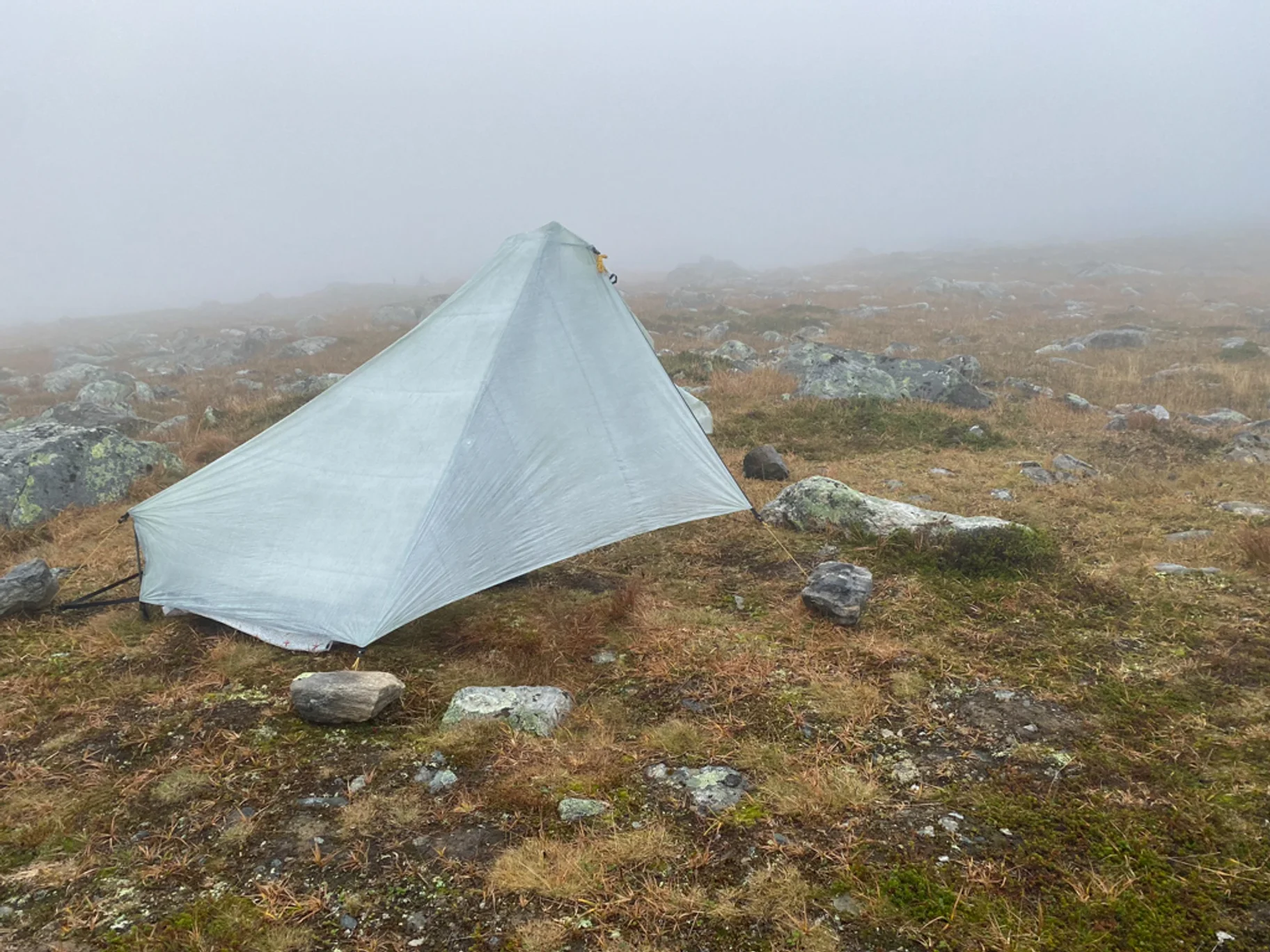 Dalkovy Trek Kungsleden Mlha